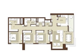 3 Beds 1623 Sq. Ft. Apartment in Emaar Acacia