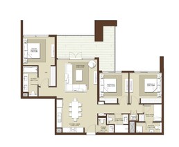 3 Beds 1652 Sq. Ft. Apartment in Emaar Acacia