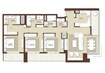 Emaar Acacia 3 Beds Layout