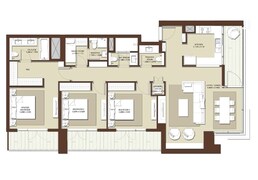 3 Beds 1789 Sq. Ft. Apartment in Emaar Acacia