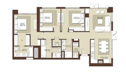 3 Beds 2543 Sq. Ft. Apartment in Emaar Acacia