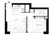 Emaar Act One Act Two 1 Bed Layout