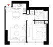 Emaar Act One Act Two 1 Bed Layout
