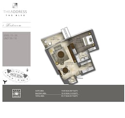 1 Bed 917 Sq. Ft. Apartment in Emaar Address Boulevard