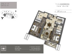 2 Beds 1285 Sq. Ft. Apartment in Emaar Address Boulevard