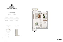 1 Bed 736 Sq. Ft. Apartment in Emaar Address Residences