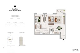 2 Beds 1074 Sq. Ft. Apartment in Emaar Address Residences