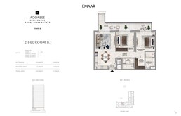 2 Beds 1261 Sq. Ft. Apartment in Emaar Address Residences Dubai Hills