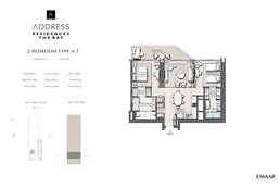 2 Beds 1283 Sq. Ft. Apartment in Emaar Address Residences The Bay