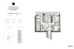 Emaar Address Residences The Bay 2 Beds Layout