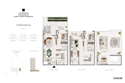 3 Beds 3538 Sq. Ft. Townhouse in Emaar Address Residences