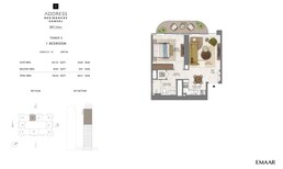 1 Bed 736 Sq. Ft. Apartment in Emaar Address Residences Zabeel