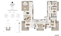 4 Beds 5276 Sq. Ft. Apartment in Emaar Address Residences Zabeel