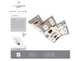 1 Bed 1049 Sq. Ft. Apartment in Emaar Address Sky View Residences