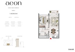 1 Bed 762 Sq. Ft. Apartment in Emaar Aeon