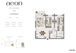 2 Beds 1233 Sq. Ft. Apartment in Emaar Aeon