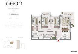 3 Beds 1772 Sq. Ft. Apartment in Emaar Aeon