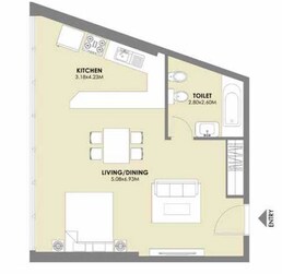 483 Sq. Ft. Studio in Emaar Al Murad Towers