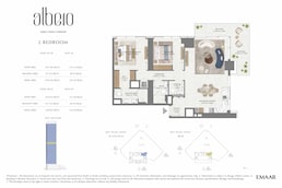 2 Beds 1436 Sq. Ft. Apartment in Emaar Albero