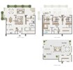 Emaar Altan 3 Beds Layout