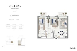 2 Beds 1139 Sq. Ft. Apartment in Emaar Altus