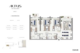 3 Beds 1596 Sq. Ft. Apartment in Emaar Altus