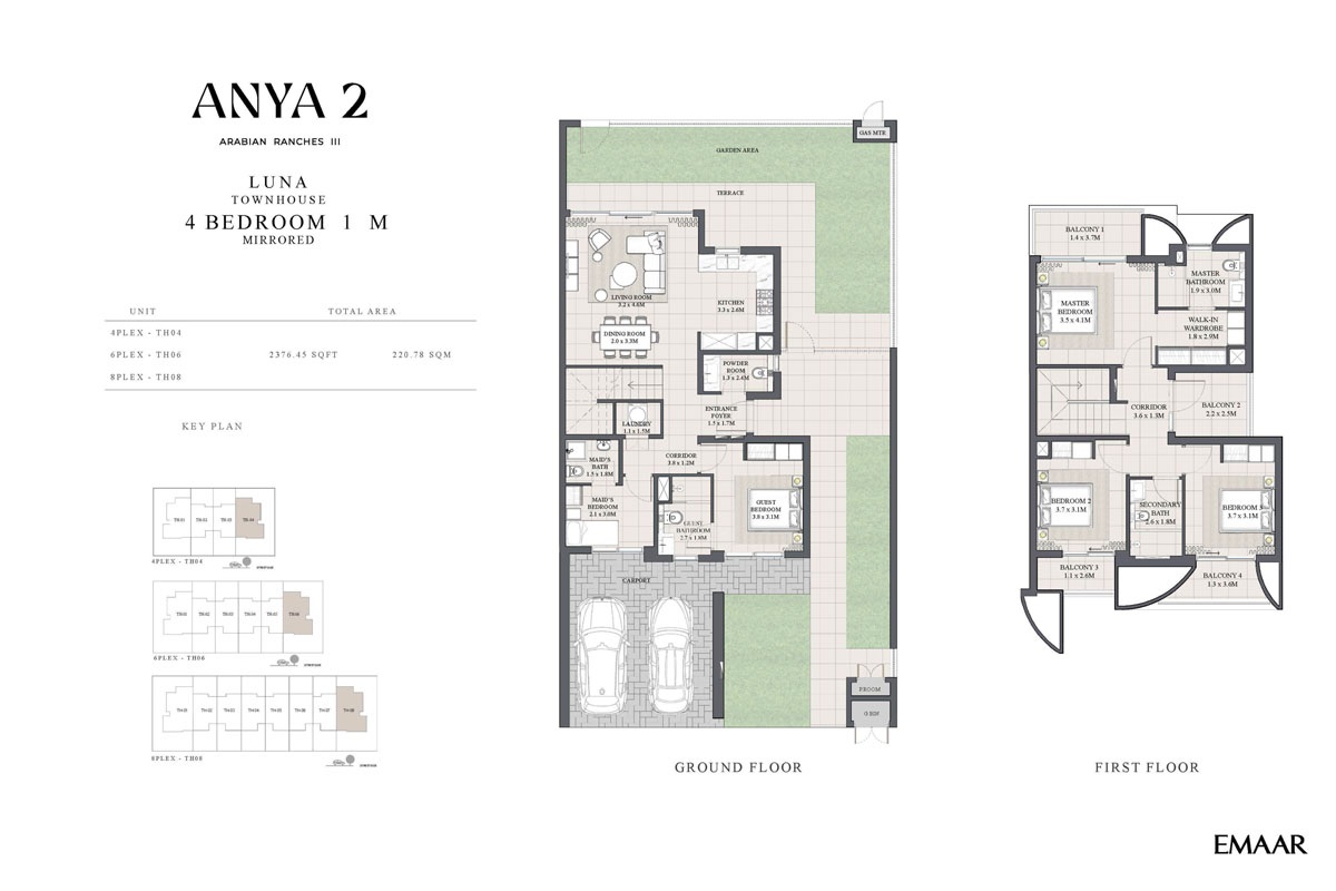 4 Beds 2376 Sq. Ft. Townhouse in Emaar Anya 2