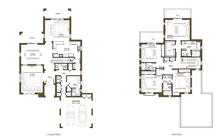 Emaar Rasha 4 Beds Layout