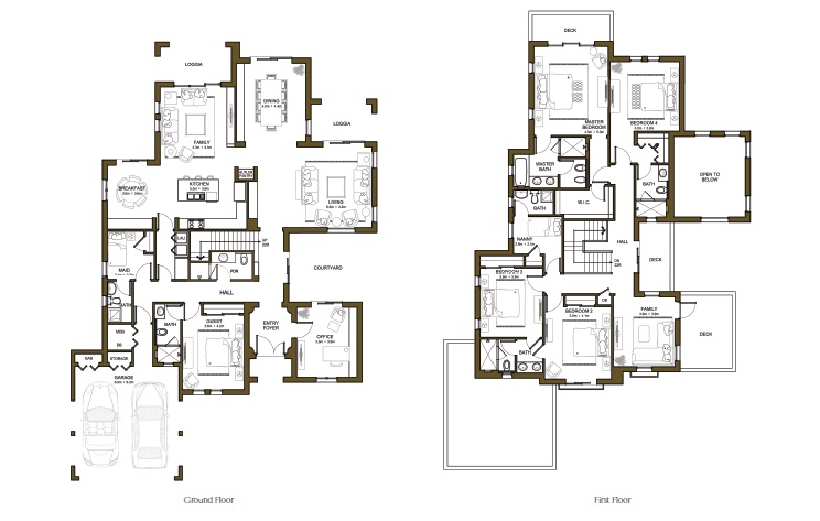 Emaar Rasha 5 Beds Layout