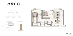 2 Beds 1209 Sq. Ft. Apartment in Emaar Arlo