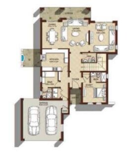 5 Beds 3680 Sq. Ft. Villa in Emaar Aseel Villas