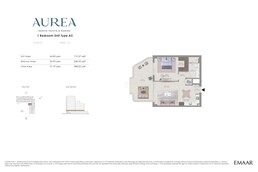 1 Bed 988 Sq. Ft. Apartment in Emaar Aurea