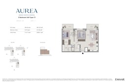 2 Beds 1228 Sq. Ft. Apartment in Emaar Aurea