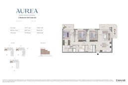 3 Beds 1698 Sq. Ft. Apartment in Emaar Aurea
