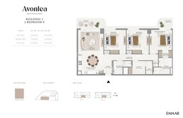 3 Beds 1663 Sq. Ft. Apartment in Emaar Avonlea