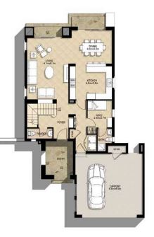 Emaar Azalea Villas 3 Beds Layout