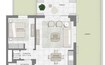 Emaar Bayshore 1 Bed Layout