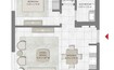 Emaar Bayshore 1 Bed Layout