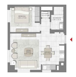 1 Bed 597 Sq. Ft. Apartment in Emaar Bayshore