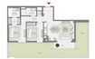 Emaar Bayshore 2 Beds Layout