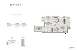 2 Beds 1421 Sq. Ft. Apartment in Emaar Baystar Vida