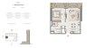 Emaar Bayview 1 Bed Layout