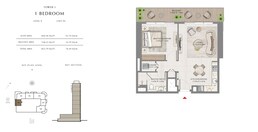 1 Bed 823 Sq. Ft. Apartment in Emaar Bayview