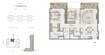 Emaar Bayview 2 Beds Layout