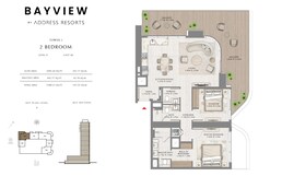 2 Beds 1588 Sq. Ft. Apartment in Emaar Bayview