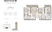 Emaar Bayview 3 Beds Layout