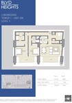Emaar BLVD Heights 2 Beds Layout