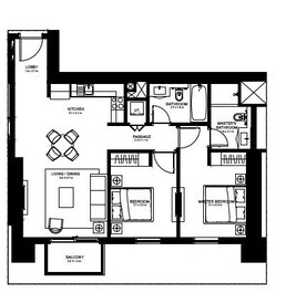 2 Beds 994 Sq. Ft. Apartment in Emaar Burj Crown