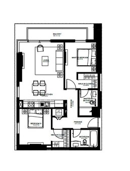 2 Beds 1066 Sq. Ft. Apartment in Emaar Burj Crown