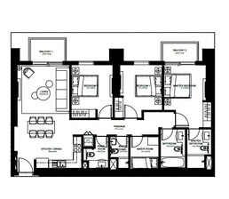 3 Beds 1352 Sq. Ft. Apartment in Emaar Burj Crown